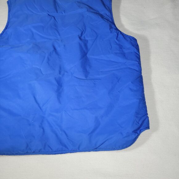 Vintage Woolrich Vest Jacket Mens Size XL Blue Gorpcore Sleeveless Broken Zipper - Picture 11 of 14
